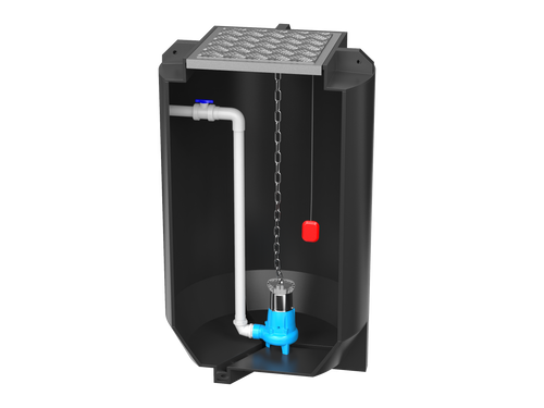 950L Single Sewer Pumpstation Package