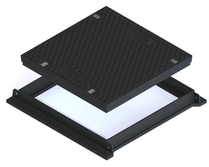 600mm x 600mm Heavy Duty Class D Cast Iron Cover & Frame