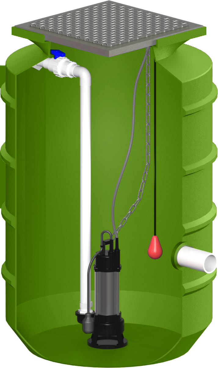 1125L Sewer Single Pumpstation